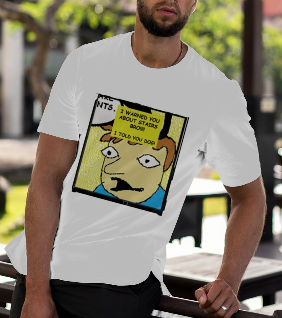 I Warned You About Stairs Bro I Told You Dog Meme Comic Panel T-Shirt