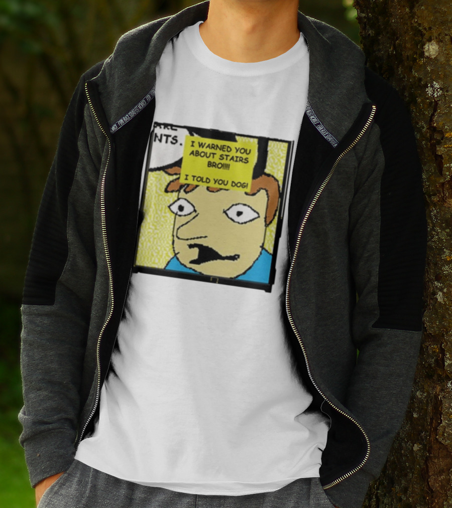I Warned You About Stairs Bro I Told You Dog Meme Comic Panel T-Shirt