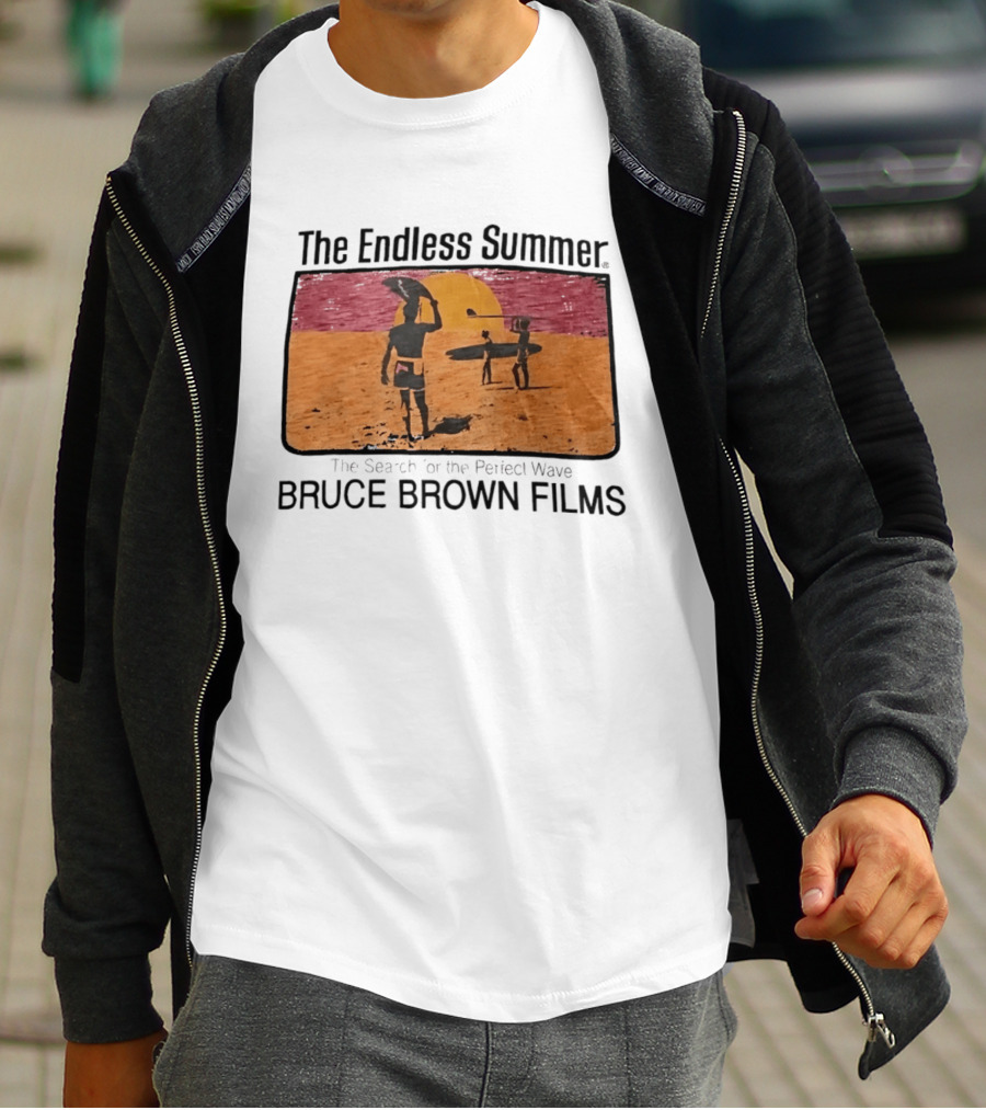 The Endless Summer The Search For The Perfect Wave Bruce Brown Films Surfers Sunset Scene T-Shirt