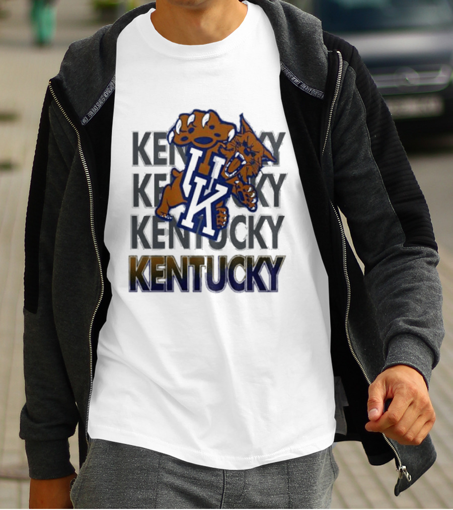 Kentucky Wildcat NCAA Stacked UK Kentucky T-Shirt
