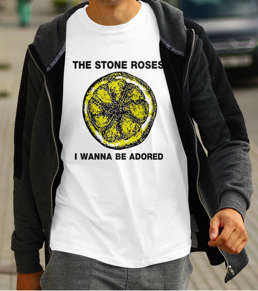 The Stone Roses I Wanna Be Adored Yellow Lemon T-Shirt