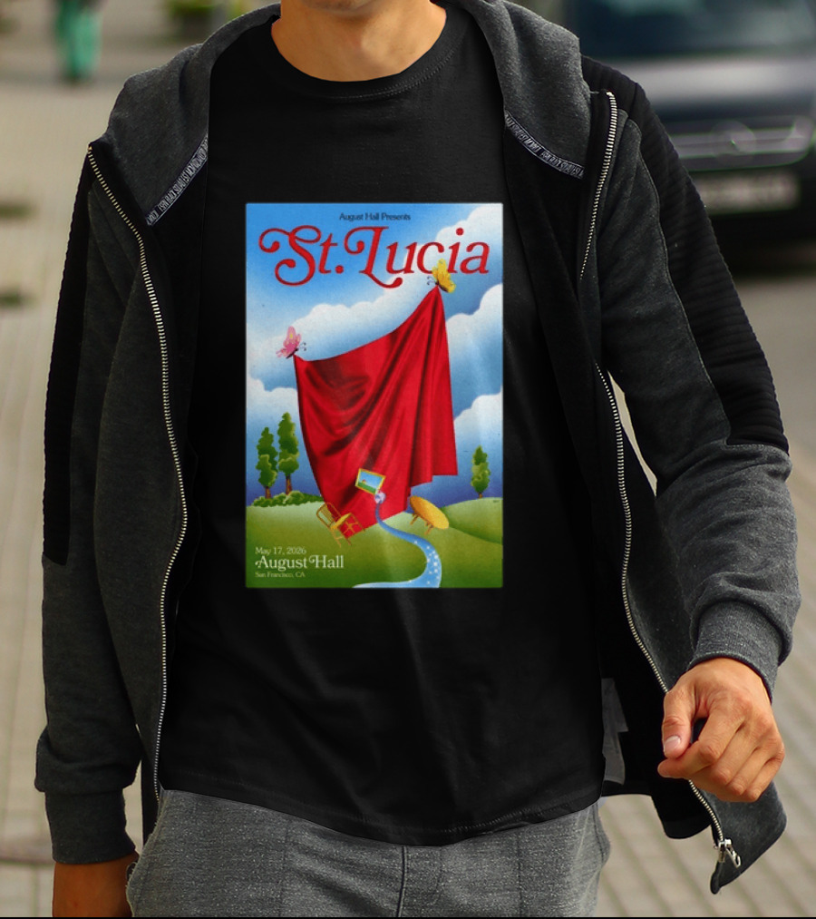 August Hall Presents St. Lucia May 17 2026 San Francisco CA T-Shirt