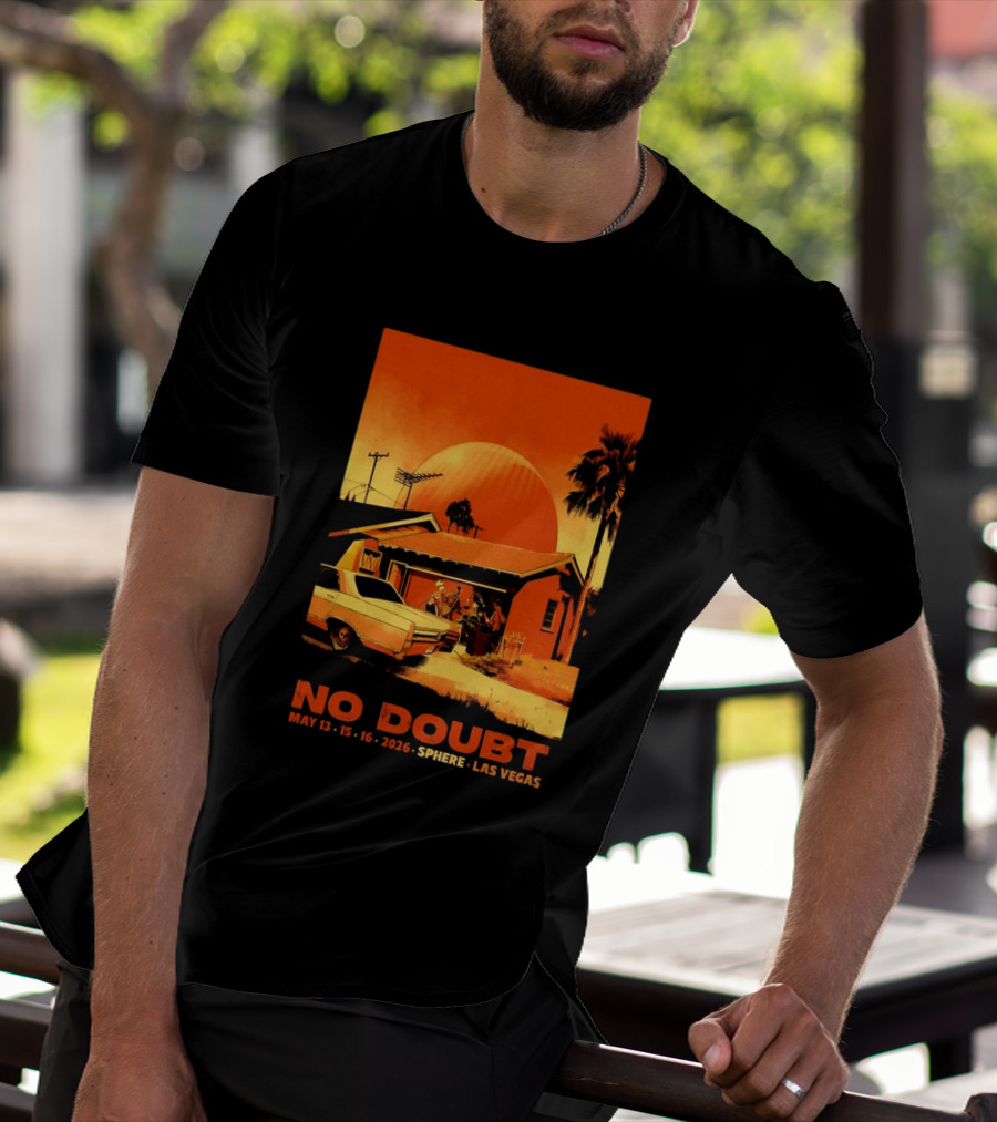 No Doubt May 13 15 16 2026 Sphere Las Vegas Vintage Car Retro Sunset T-Shirt