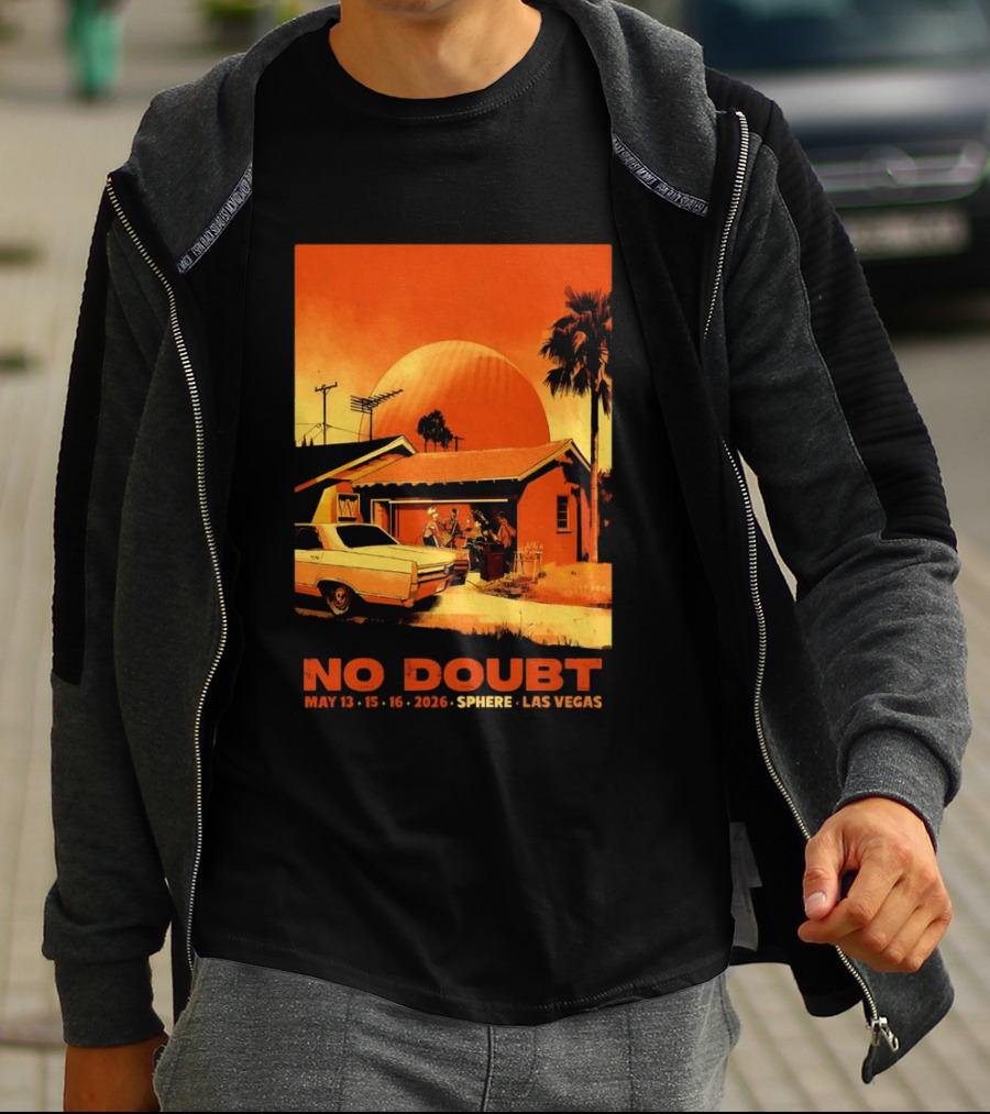 No Doubt May 13 15 16 2026 Sphere Las Vegas Vintage Car Retro Sunset T-Shirt