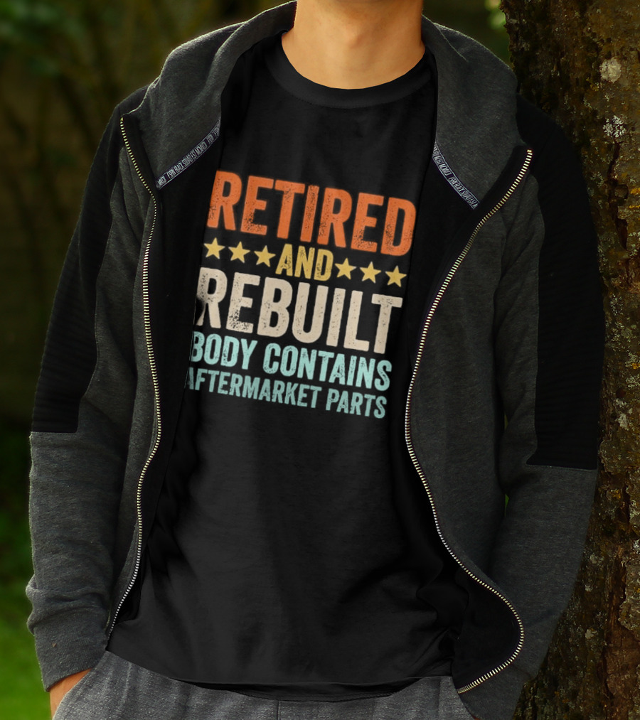 Retired And Rebuilt Body Contains Aftermarket Parts Retro Stars T-Shirt