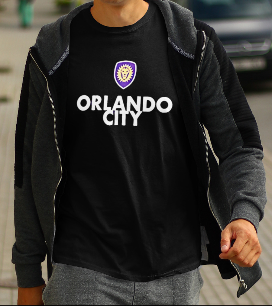 Orlando City SC Soccer Club Logo Lion T-Shirt