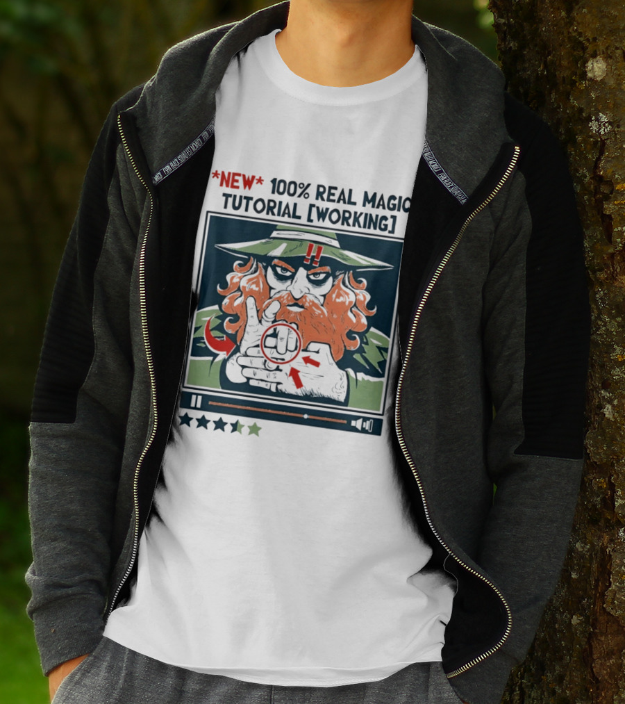 New 100 Percent Real Magic Tutorial Working T-Shirt
