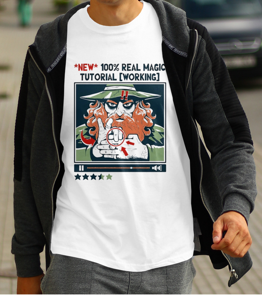 New 100 Percent Real Magic Tutorial Working T-Shirt