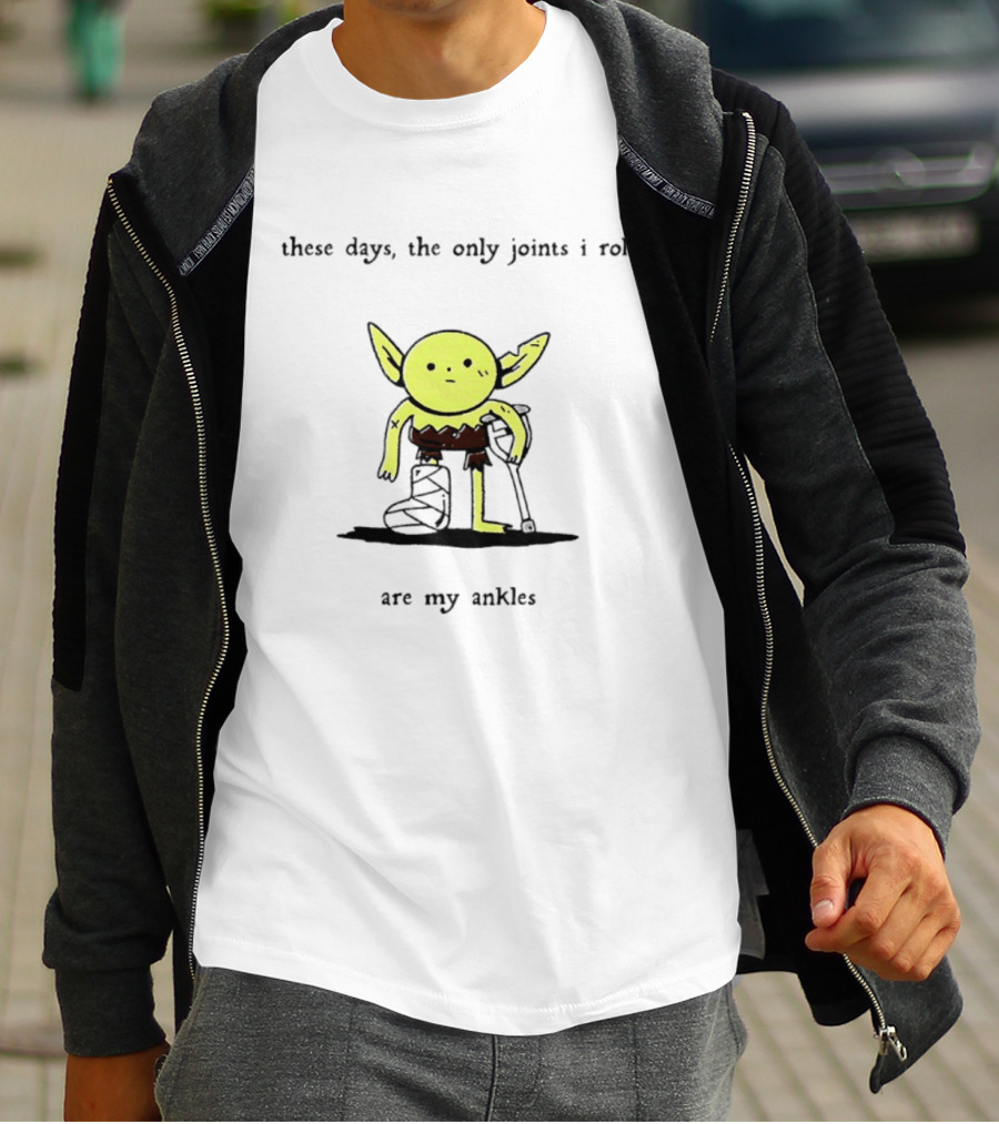 These Days The Only Joints I Roll Are My Ankles Baby Yoda I Guess This Is Growing Up T-Shirt