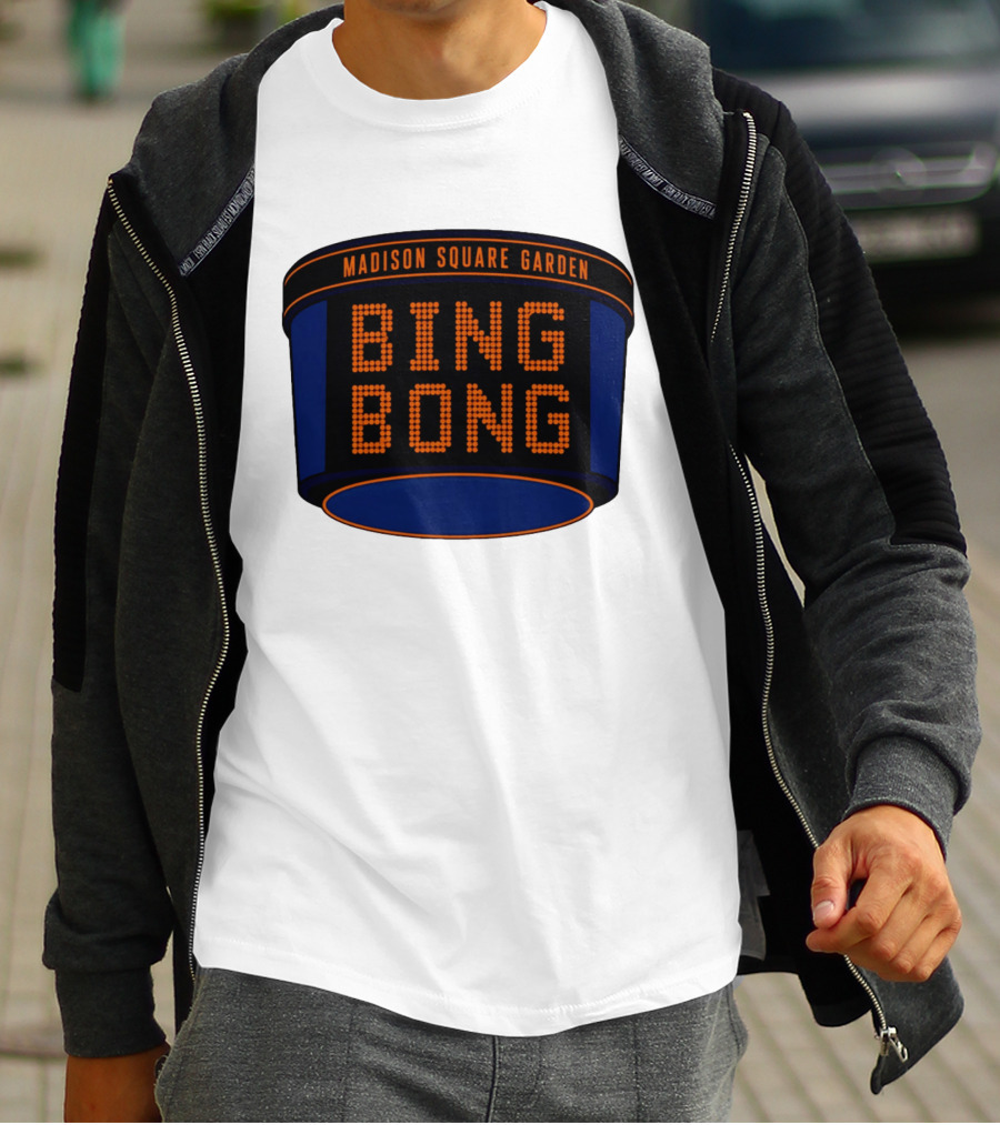 Bing Bong Madison Square Garden New York Knicks Basketball Phrase T-Shirt
