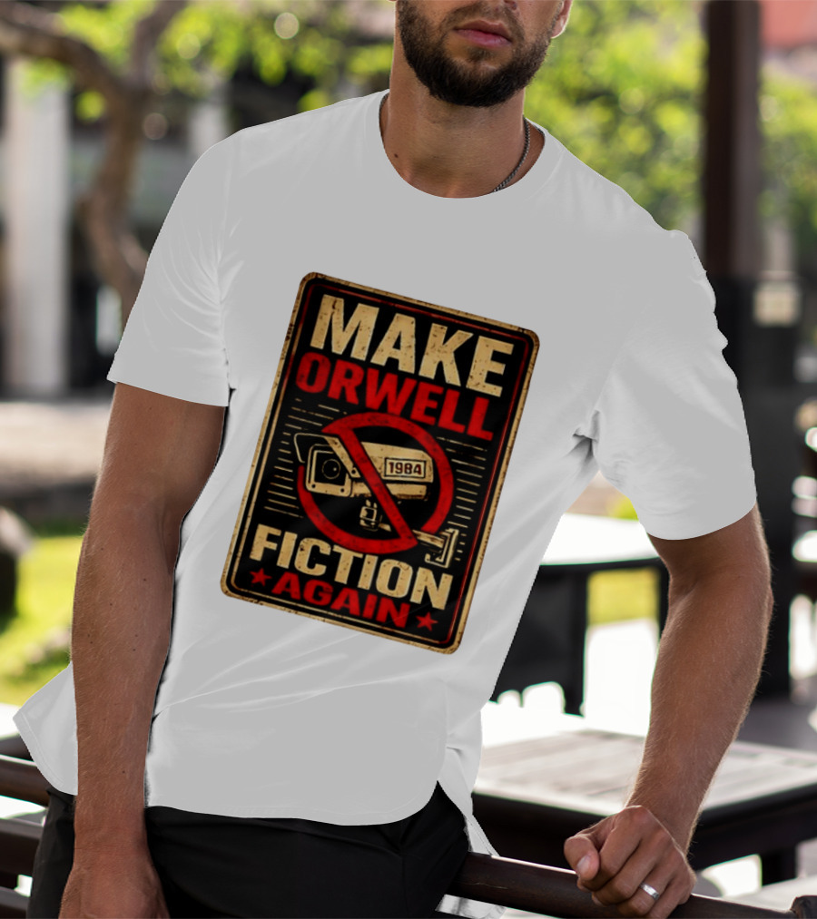 Make Orwell 1984 Fiction Again Camera T-Shirt