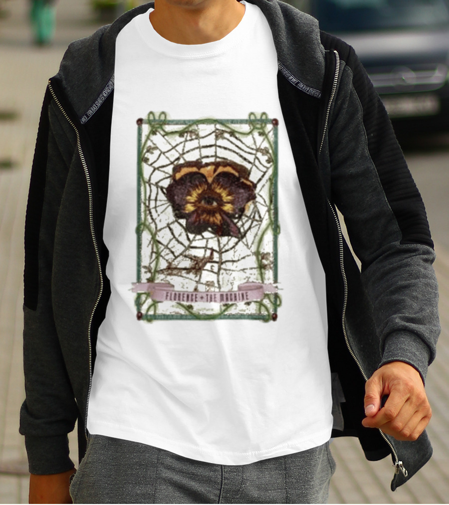 Florence And The Machine Flower Spider Web T-Shirt