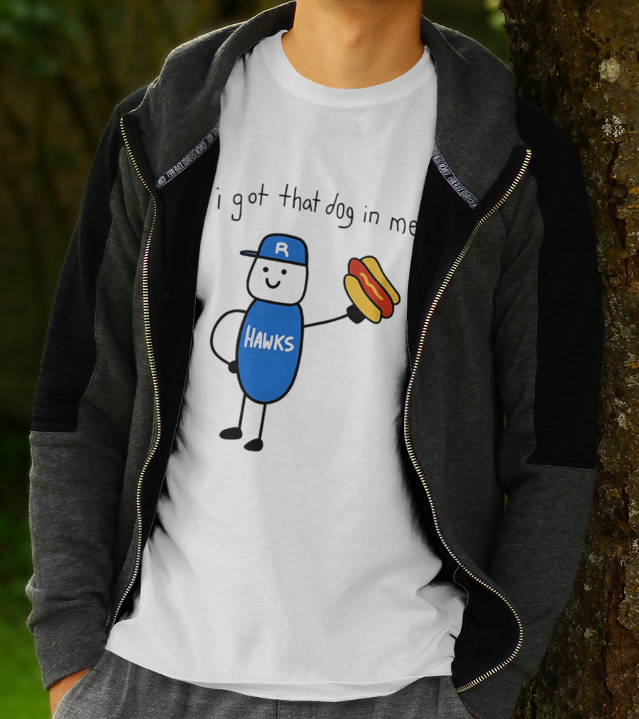 Hawks I Got That Dog In Me Hot Dog T-Shirt