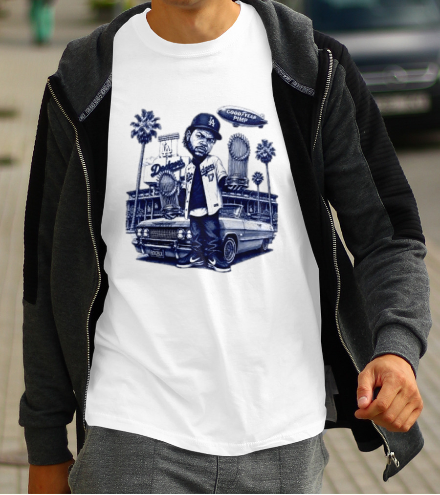 Ice Cube Los Angeles Dodgers Champion Good Year Pimp T-Shirt