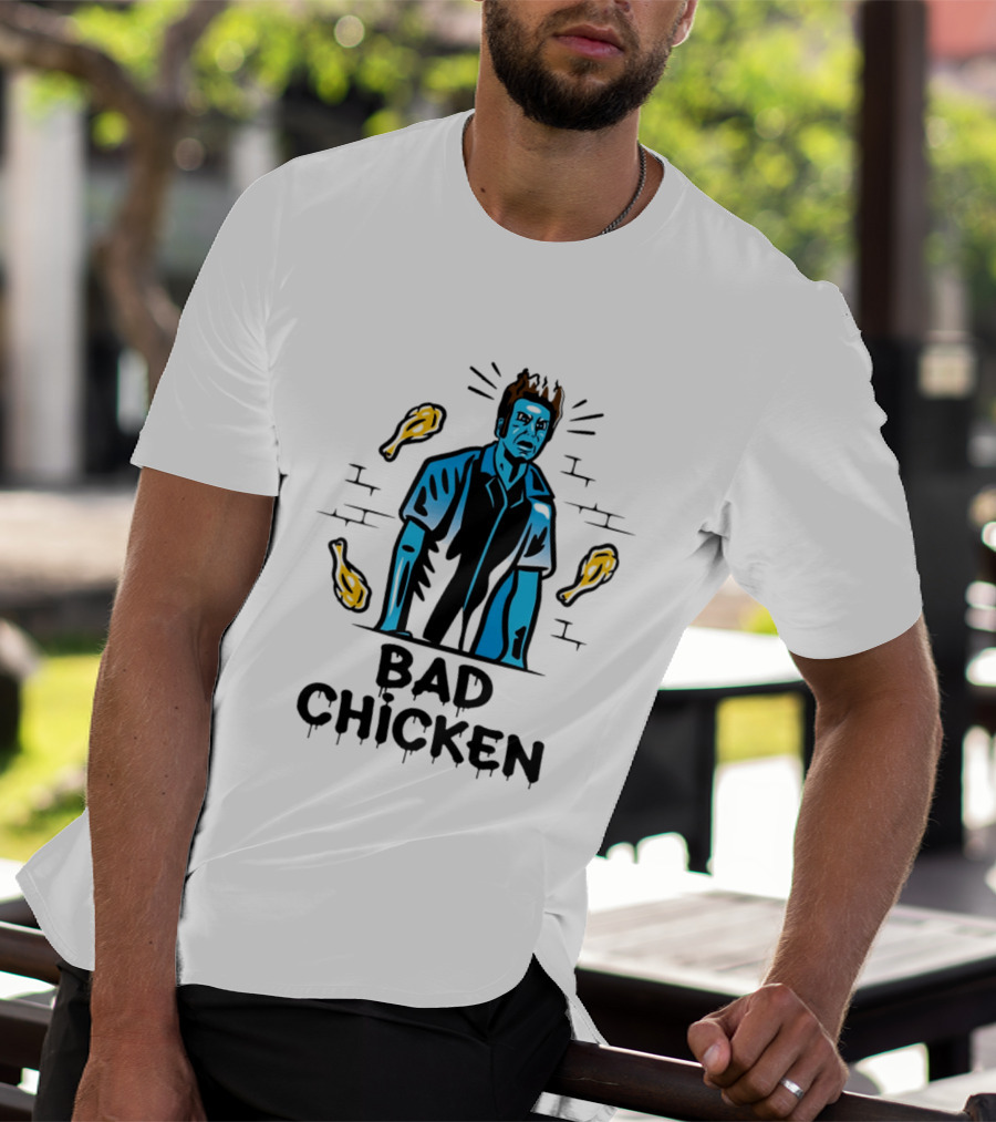 Kramer Bad Chicken Fried Ice Cream Character Bucket T-Shirt