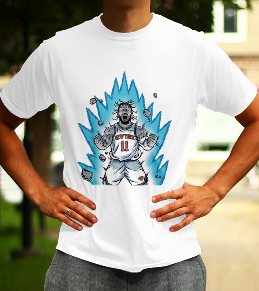 New York Knicks Jalen Brunson Super Saiyan Power 2000 Basketball Energy T-Shirt