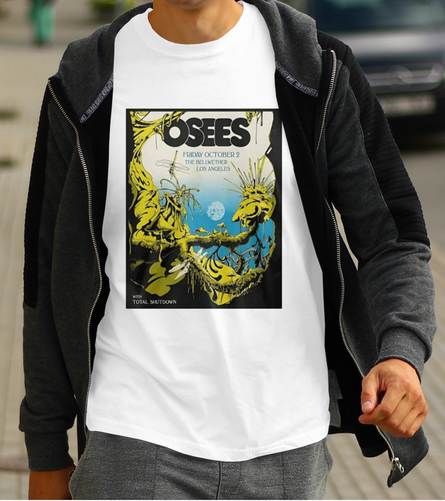 Osees Friday October 2 The Bellwether Los Angeles With Total Shutdown T-Shirt