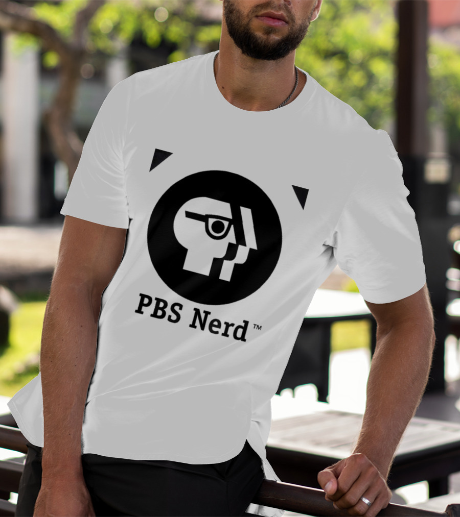PBS Nerd Retro Minimalist Face T-Shirt