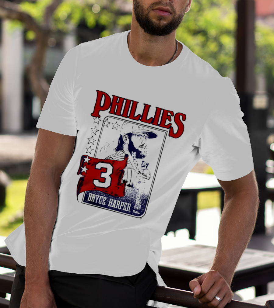 Phillies Bryce Harper 3 Star Player Philadelphia T-Shirt