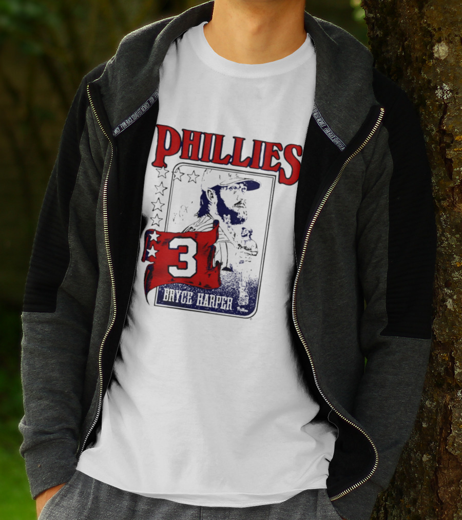 Phillies Bryce Harper 3 Star Player Philadelphia T-Shirt