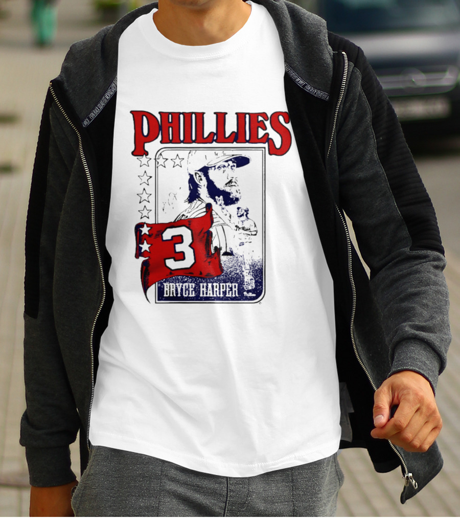 Phillies Bryce Harper 3 Star Player Philadelphia T-Shirt