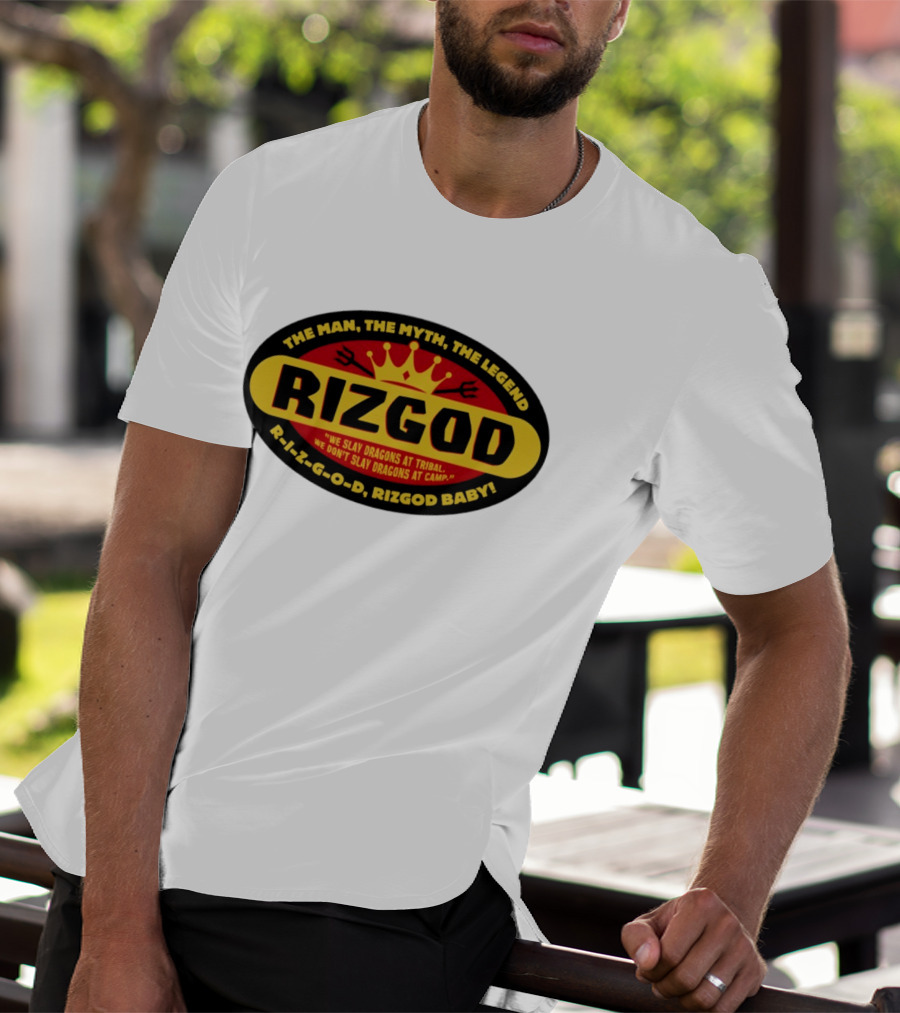 The Man The Myth The Legend Rizgod We Slay Dragons At Tribal T-Shirt