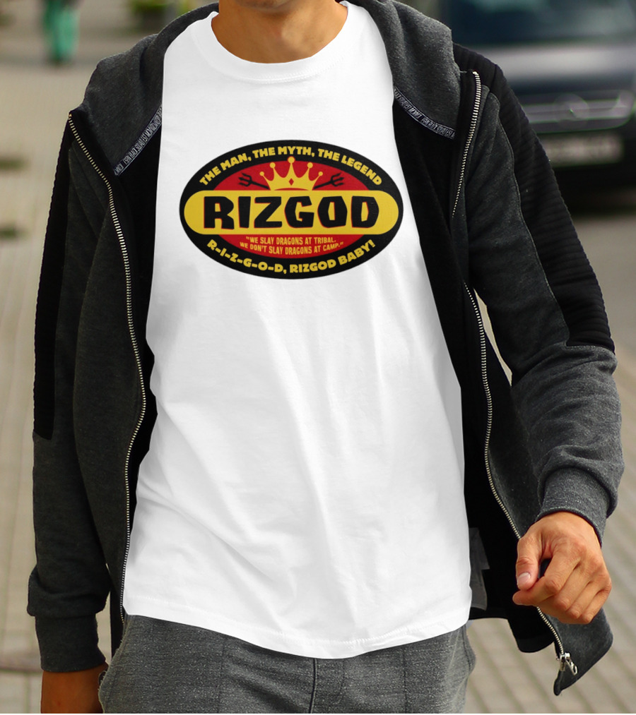 The Man The Myth The Legend Rizgod We Slay Dragons At Tribal T-Shirt
