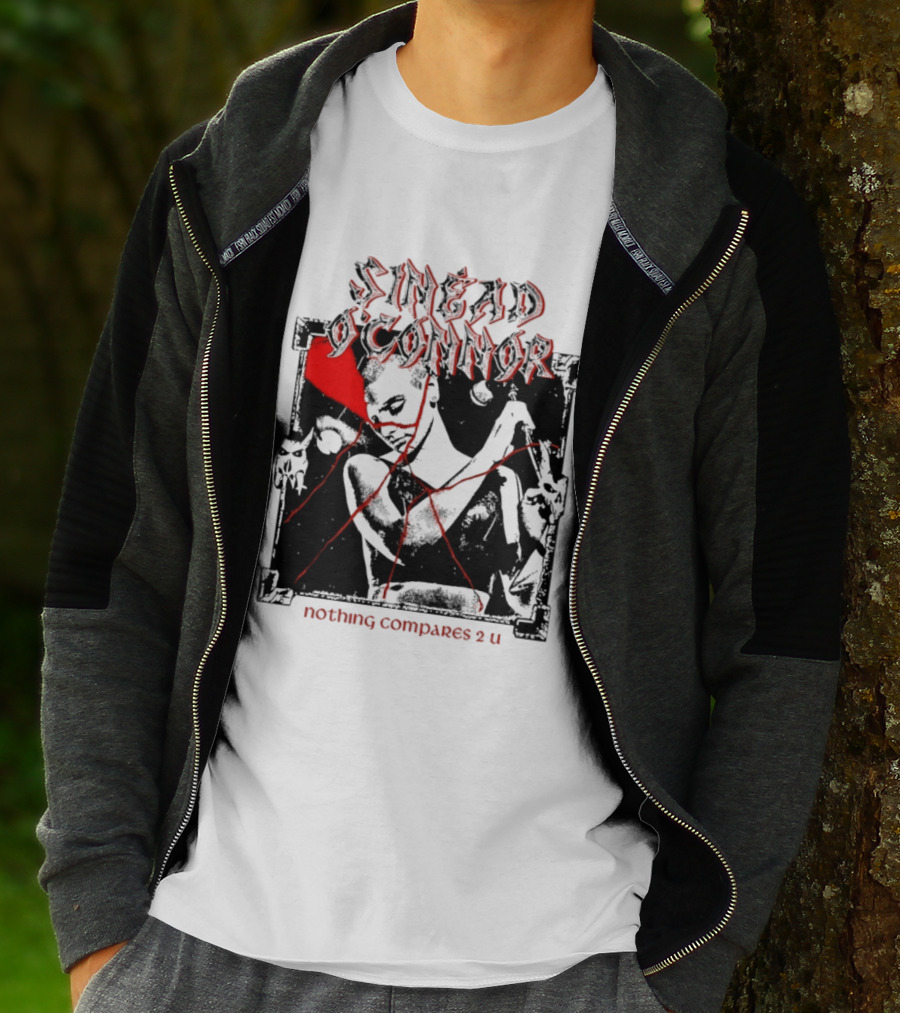 Sinead O'Connor Nothing Compares 2 U Abstract Red Grunge Aesthetic T-Shirt