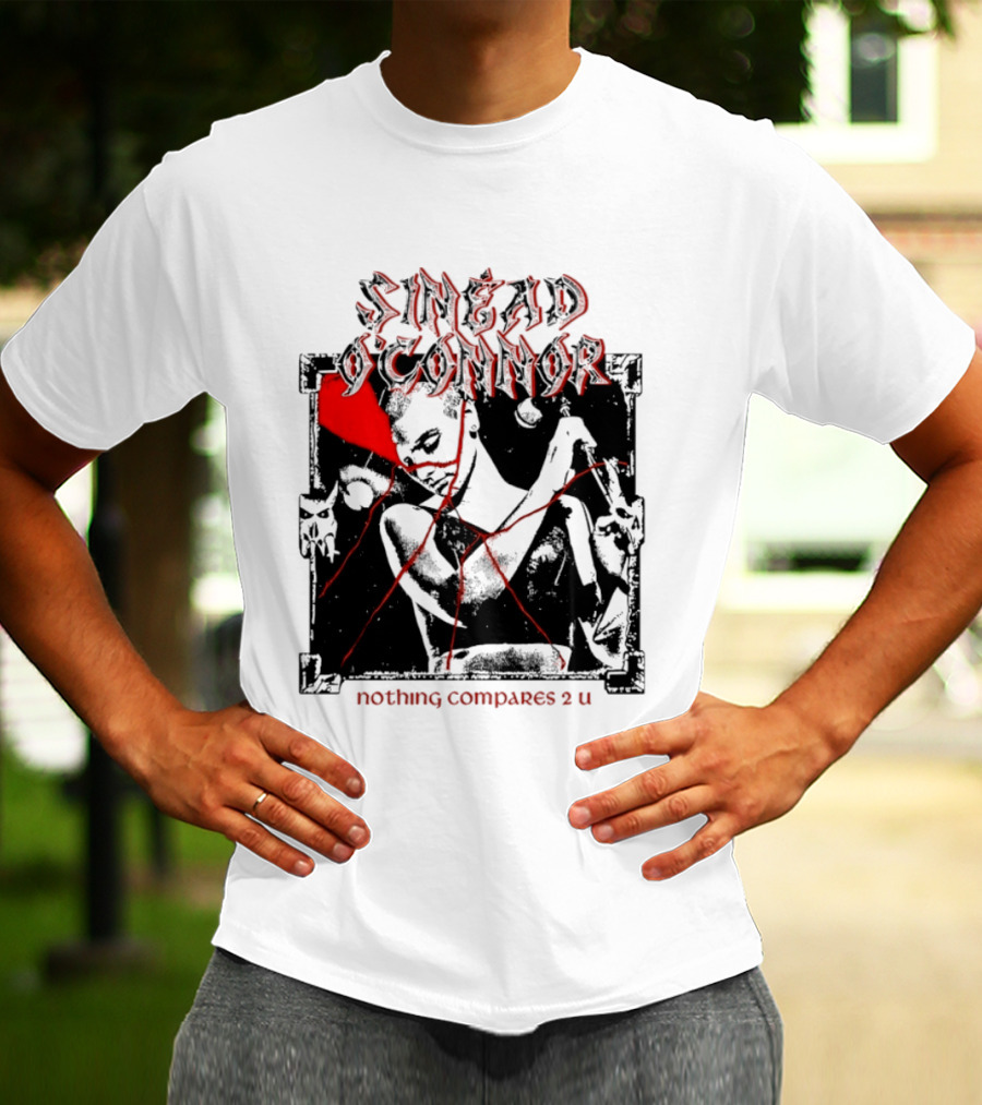 Sinead O'Connor Nothing Compares 2 U Abstract Red Grunge Aesthetic T-Shirt