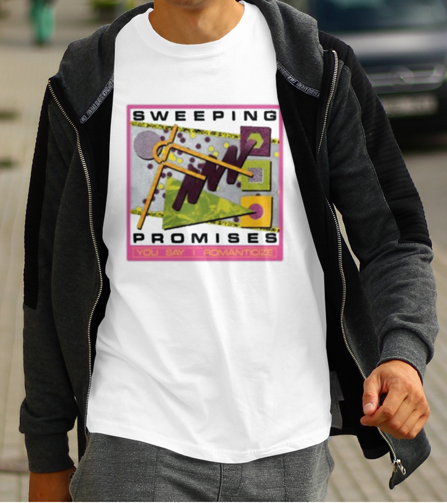 Sweeping Promises You Say I Romanticize Retro Abstract T-Shirt