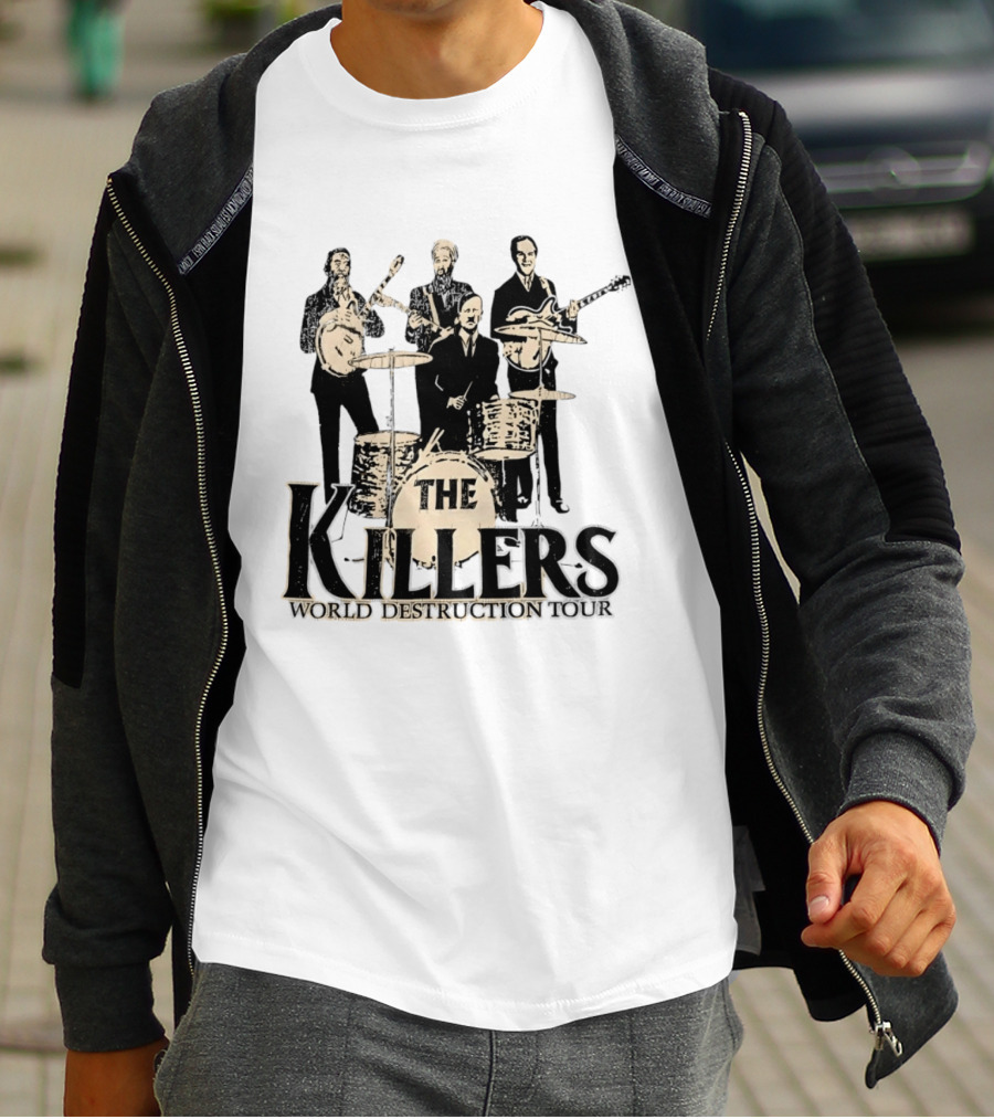 The Killers World Destruction Tour 2008 Band T-Shirt
