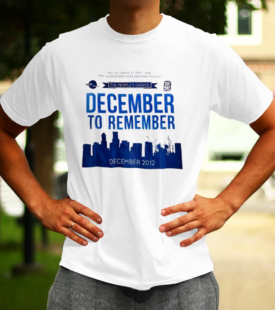 9.43 Alternative Portland Widmer Brothers Brewing December To Remember 2012 T-Shirt