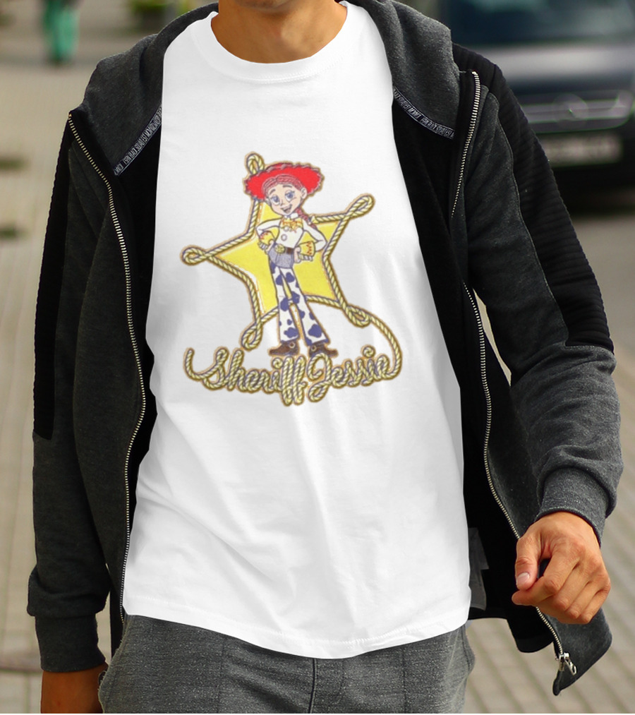 Sheriff Jessie Toy Story 5 Star Badge Rope Cowgirl T-Shirt