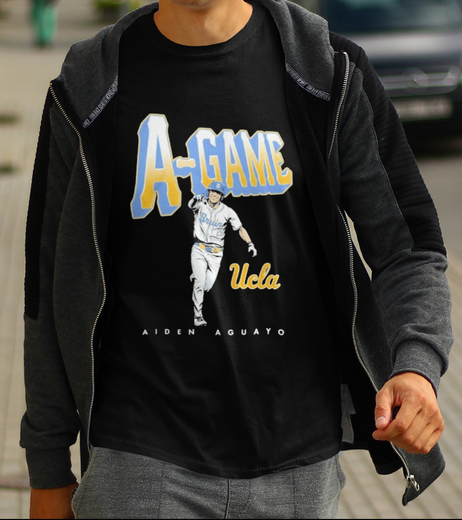 UCLA Bruins Baseball A Game Aiden Aguayo 2026 T-Shirt
