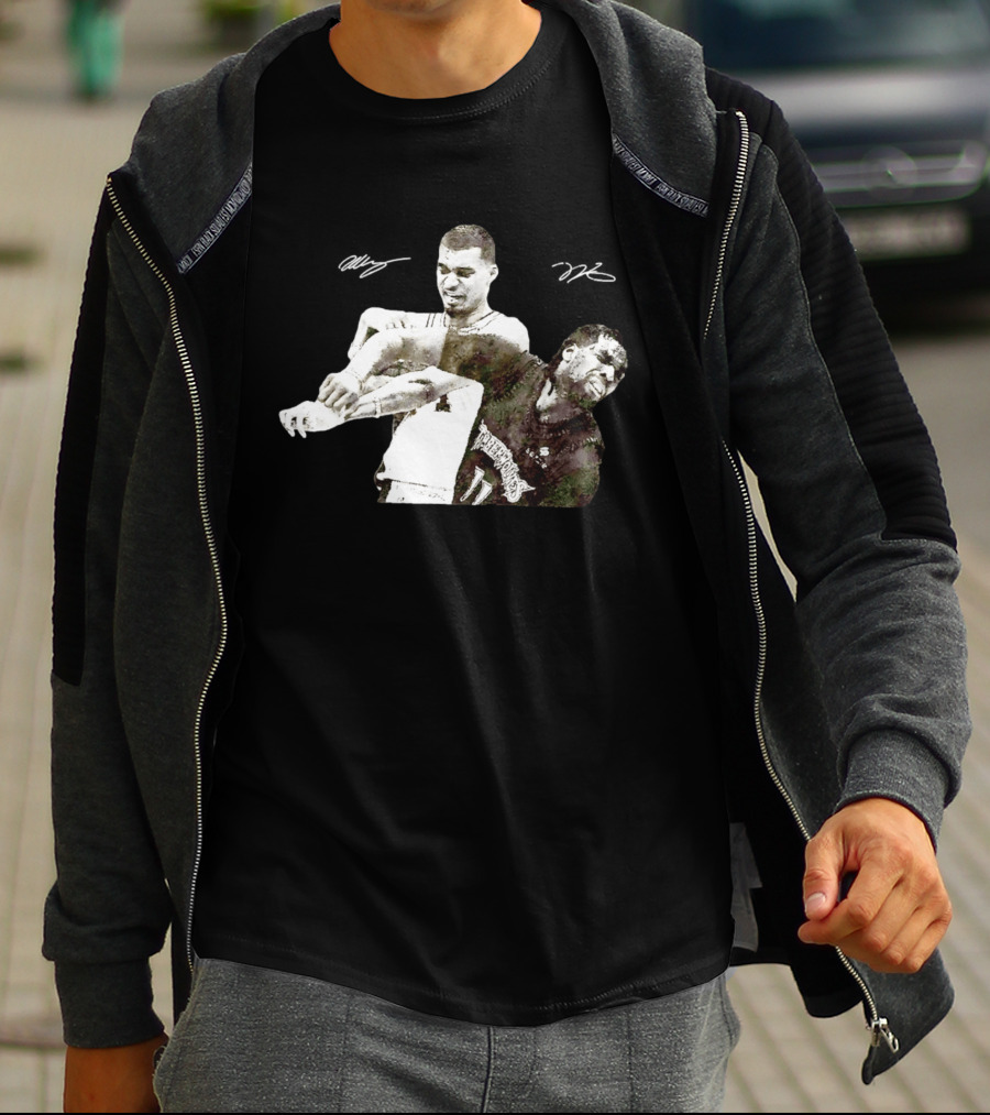 Victor Wembanyama Spurs Naz Reid Timberwolves Signatures T-Shirt