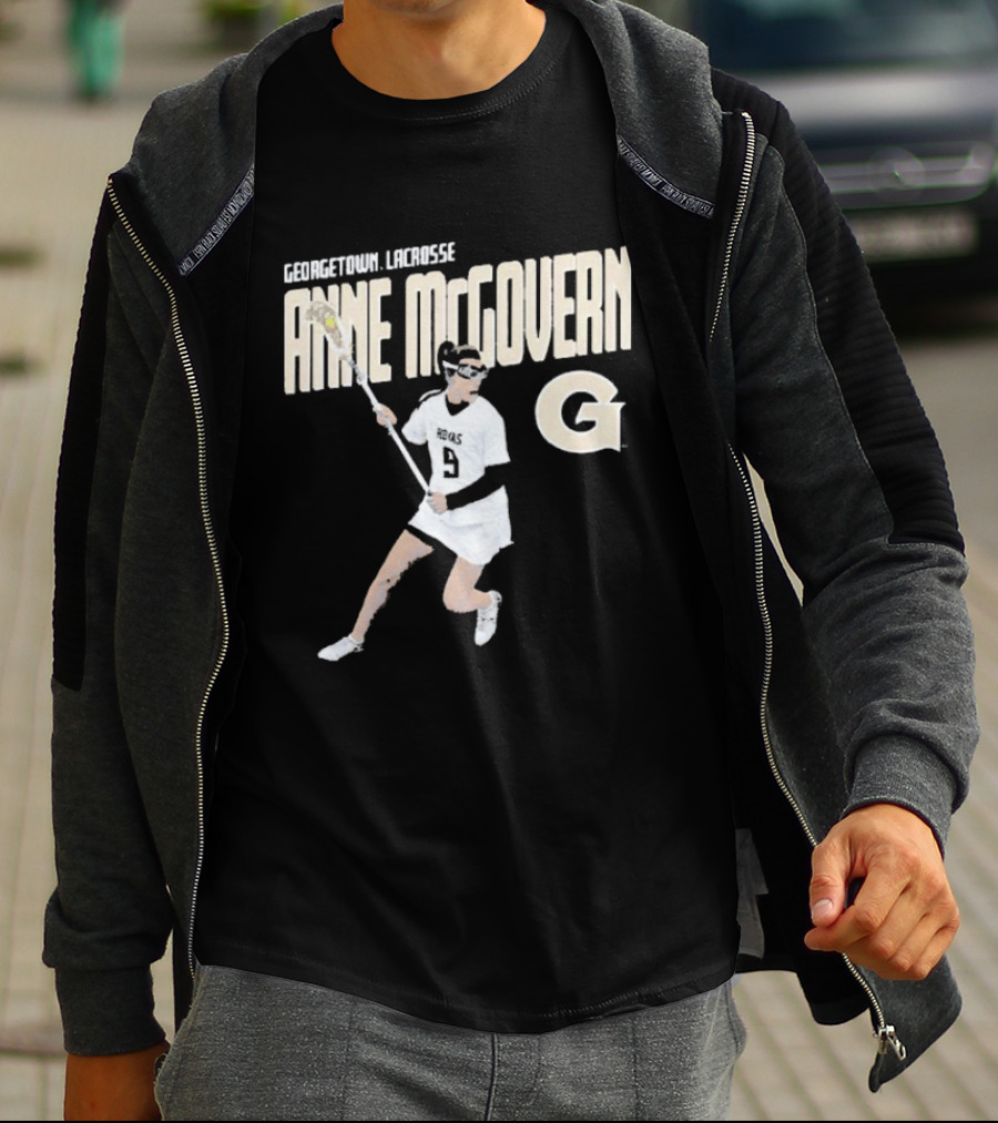 Anne McGovern Georgetown Lacrosse Player Number 9 T-Shirt