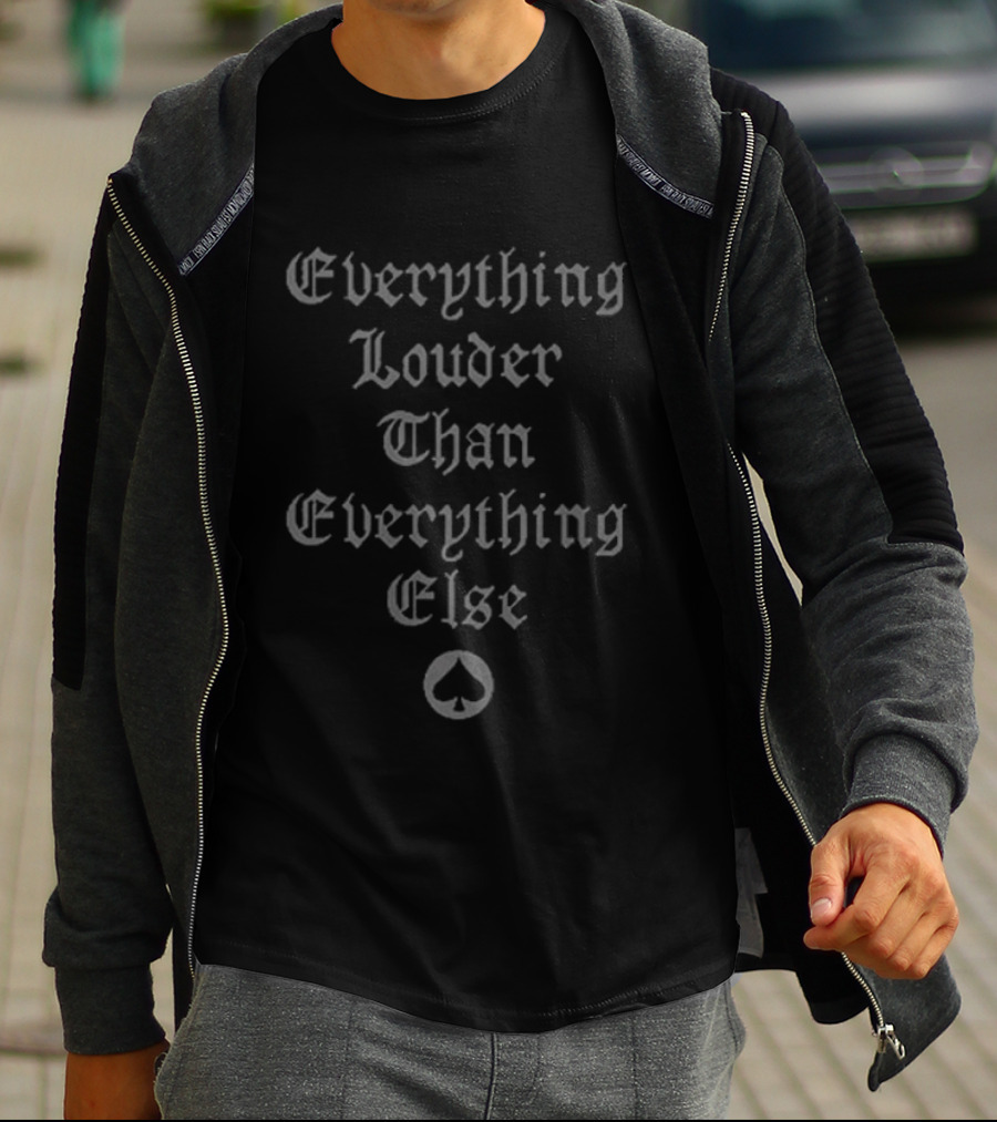 Motorhead Kiss Of Death Everything Louder Than Everything Else Spade T-Shirt