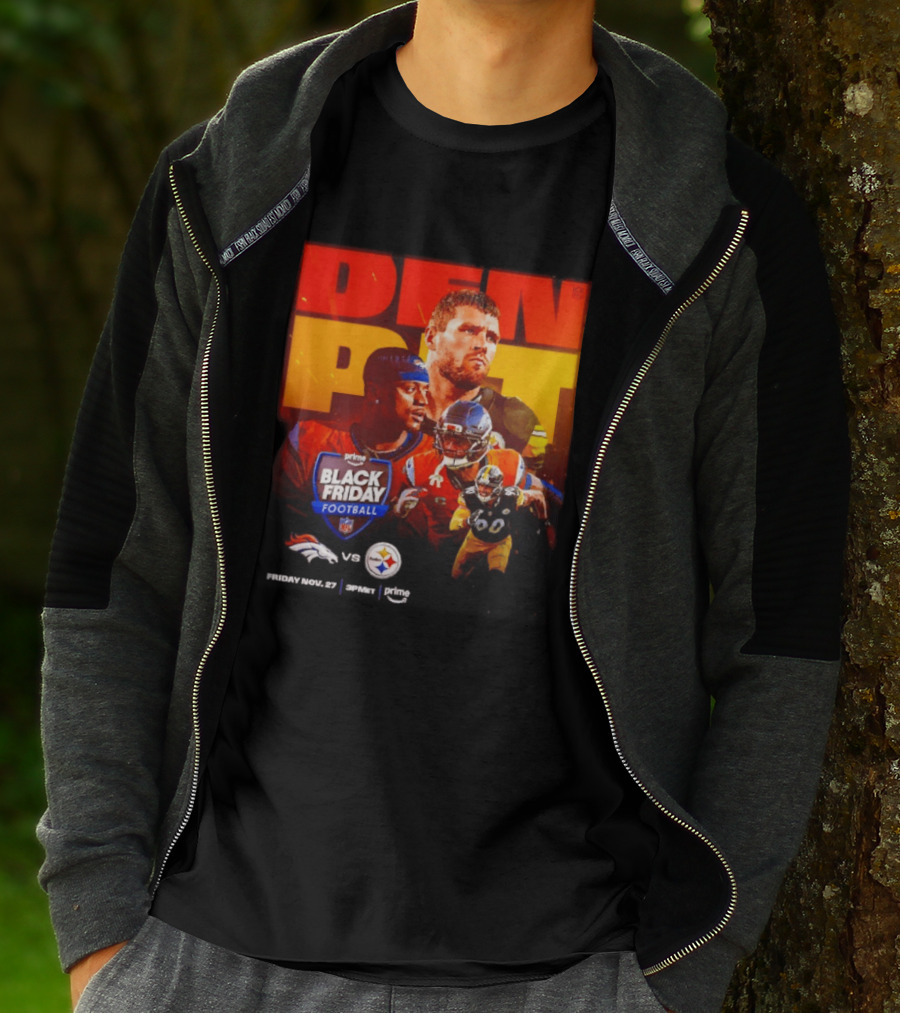 Prime Black Friday Football Denver Broncos Vs Pittsburgh Steelers Friday Nov 27 3PM ET T-Shirt