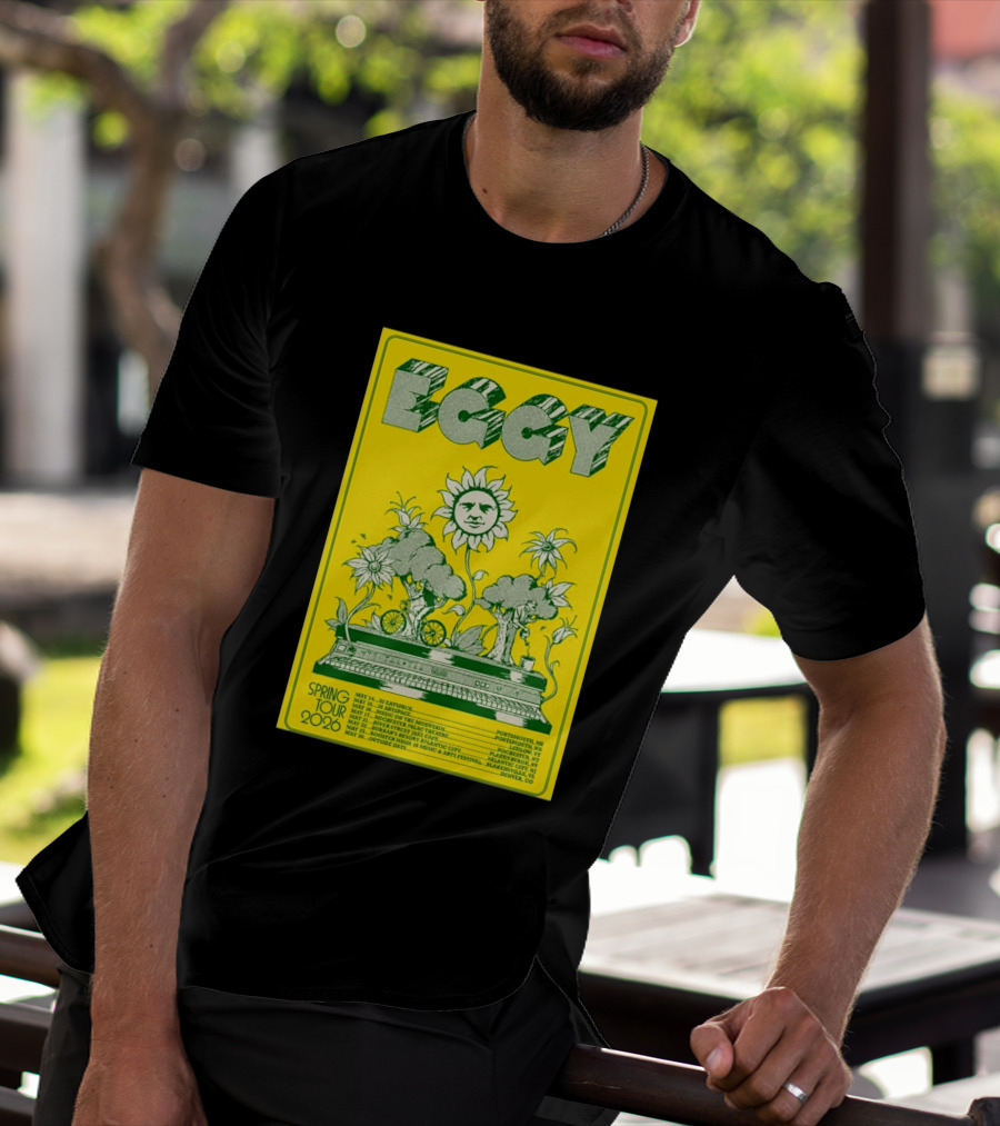 Eggy Spring Tour 2026 Concert With Sunflower And Piano T-Shirt