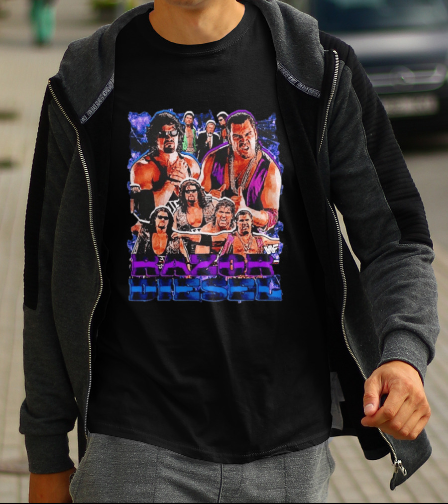 WWF Razor Ramon Diesel Kevin Nash Wrestling Legends History T-Shirt