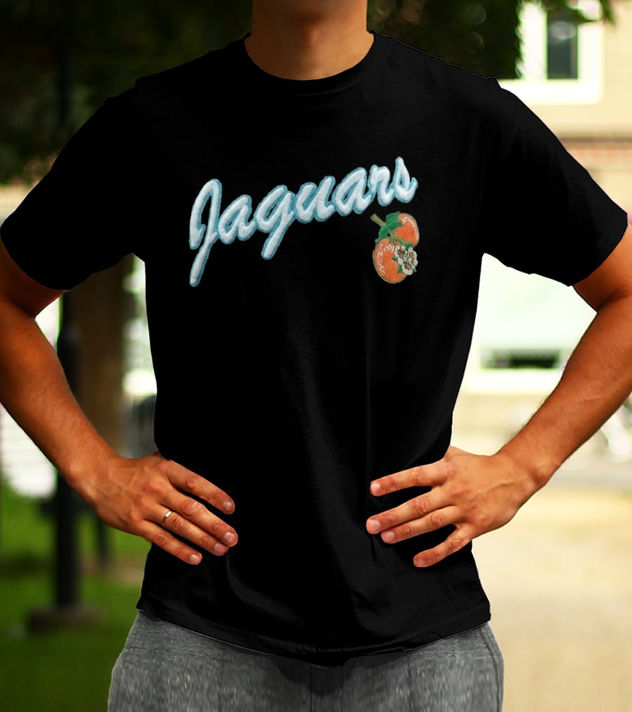 Jaguars X LAFAVRE Black Corduroy Hat Peaches Embroidery T-Shirt