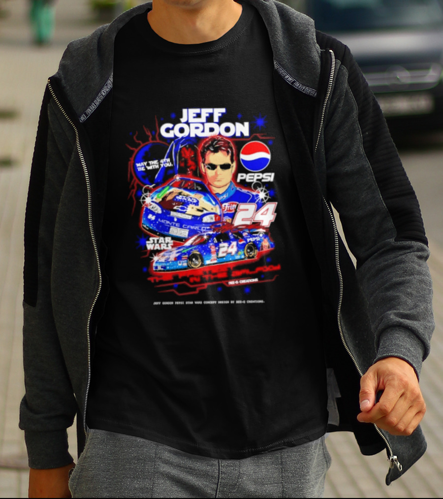 Jeff Gordon Pepsi Star Wars Monte Carlo 24 NASCAR Racing T-Shirt