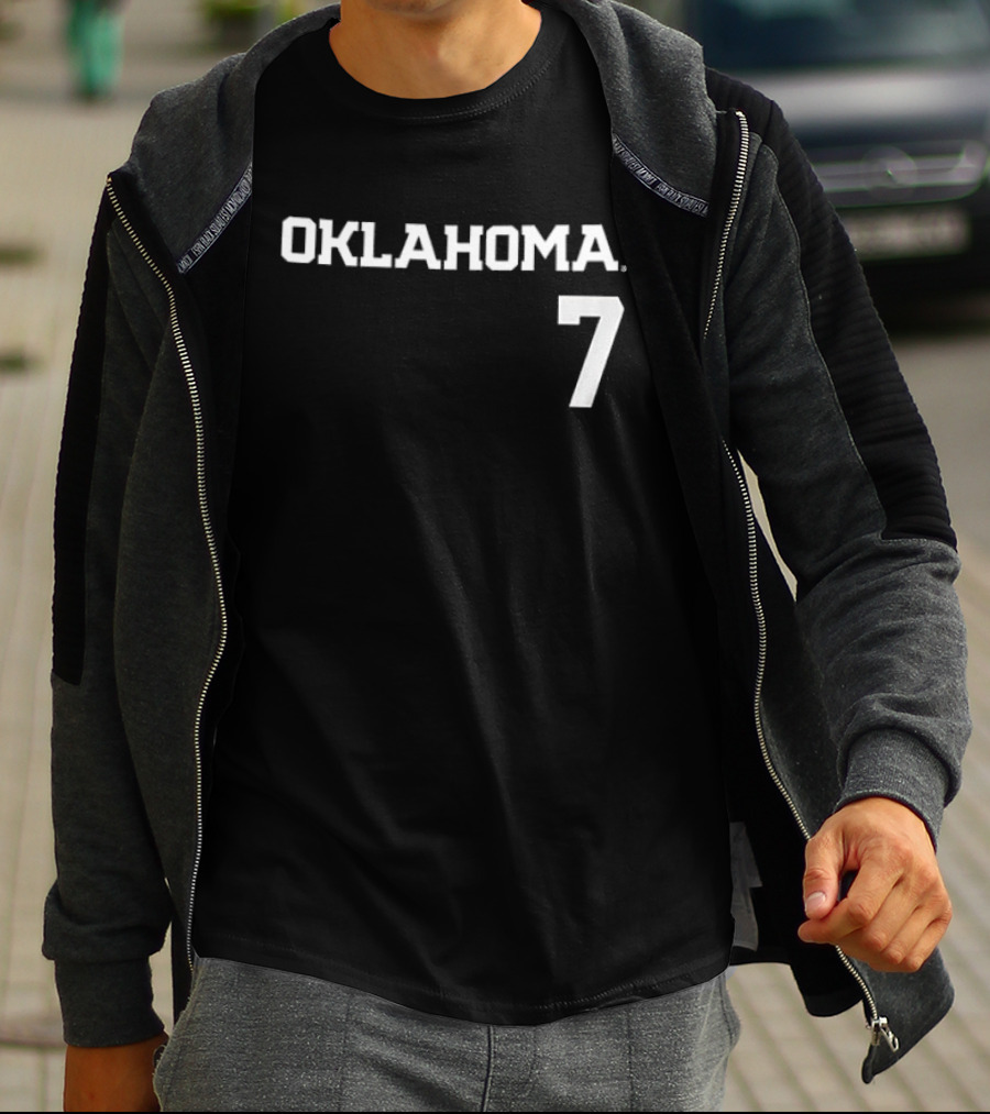 Oklahoma 7 Sooners Kasidi Pickering Softball Name And Number Two Sided T-Shirt