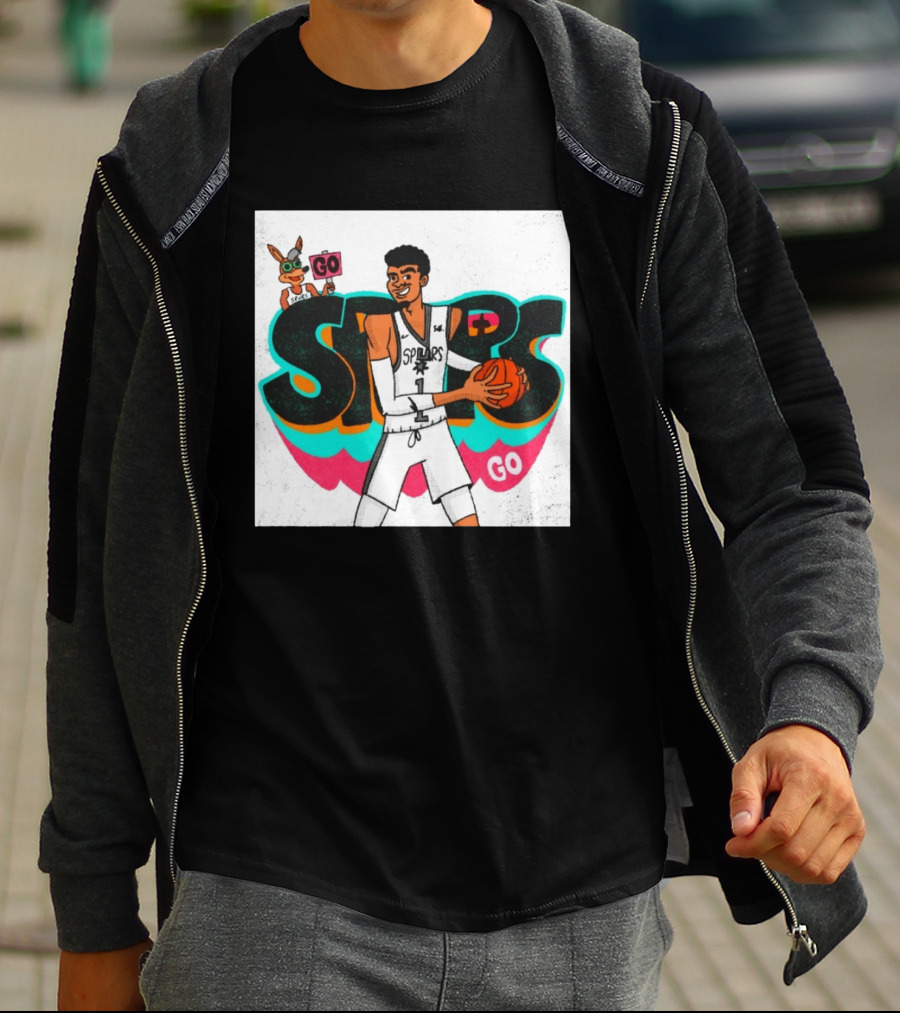 San Antonio Spurs Player Victor Wembanyama Go Spurs Go T-Shirt