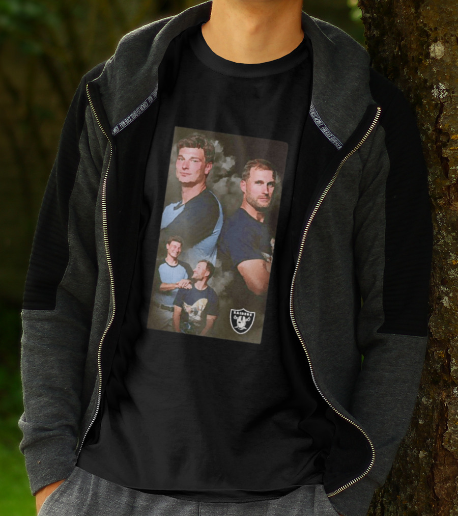 Las Vegas Raiders Kirk Cousins And Fernando Mendoza With Team T-Shirt