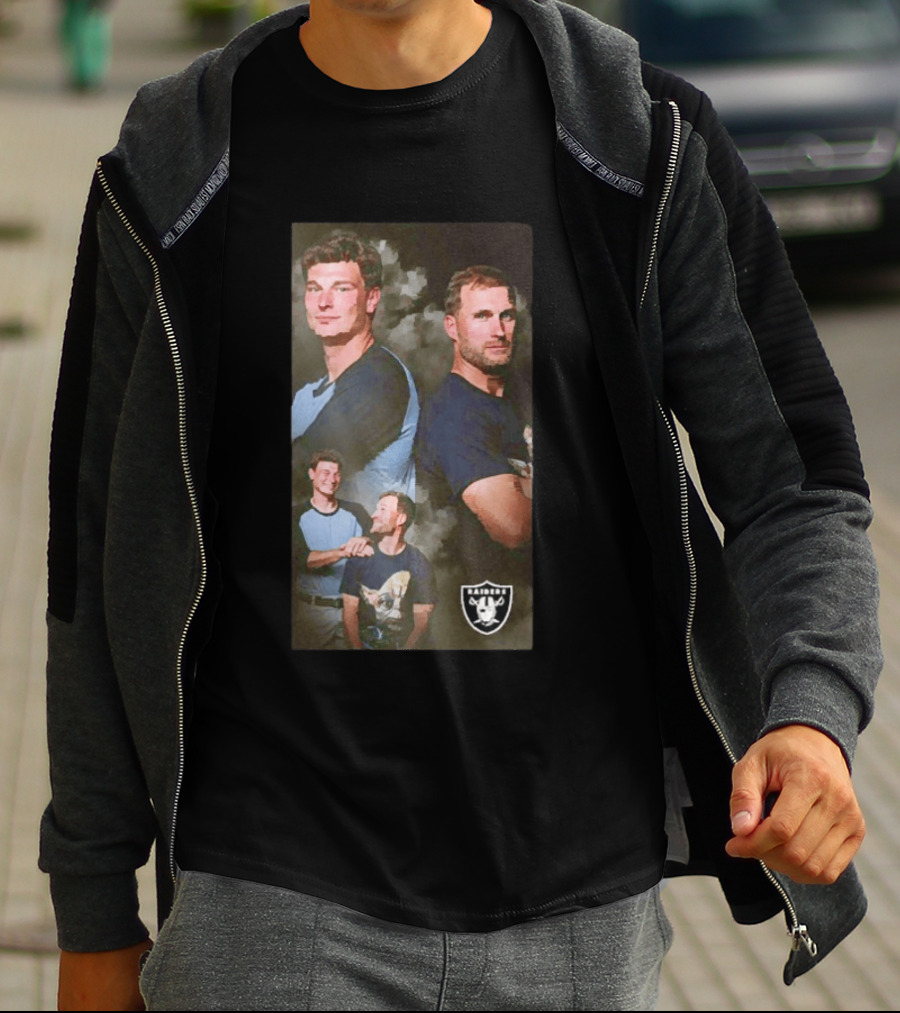 Las Vegas Raiders Kirk Cousins And Fernando Mendoza With Team T-Shirt