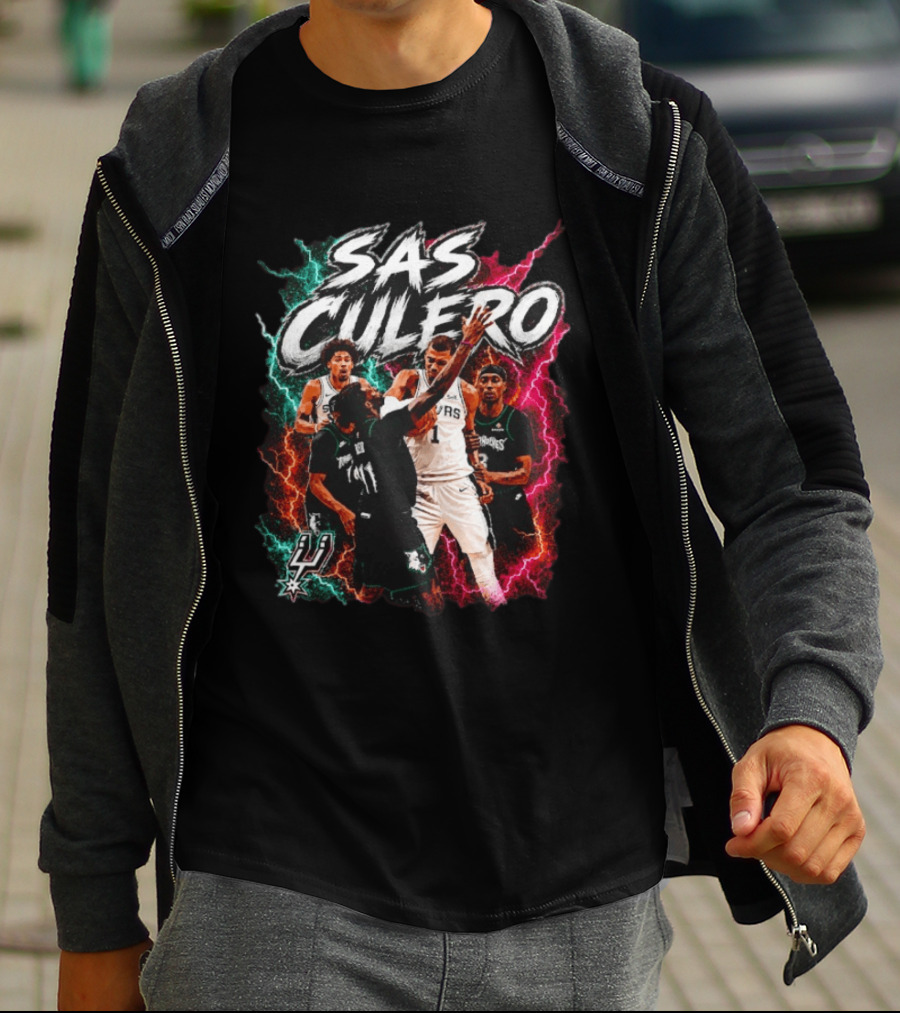 Sas Culero San Antonio Spurs Vs Minnesota Timberwolves Basketball Players T-Shirt