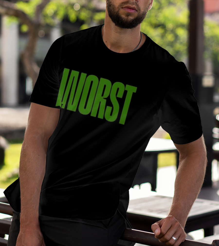 Mercha Worst Grn Text Bold Green T-Shirt
