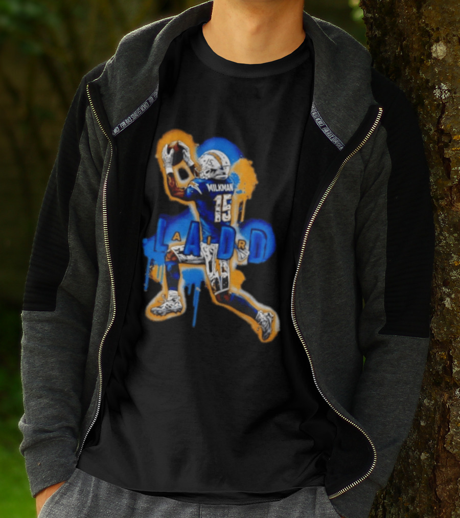 Milkman Keenan Allen 15 Ladd Air LA Los Angeles Chargers T-Shirt