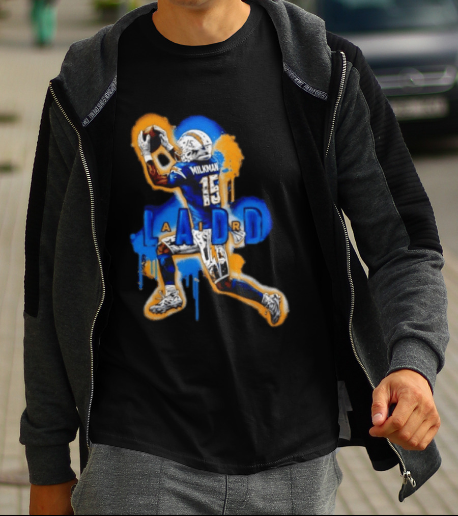 Milkman Keenan Allen 15 Ladd Air LA Los Angeles Chargers T-Shirt